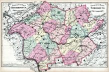 Somerset and Hunterdon County Maps, Somerset County 1873